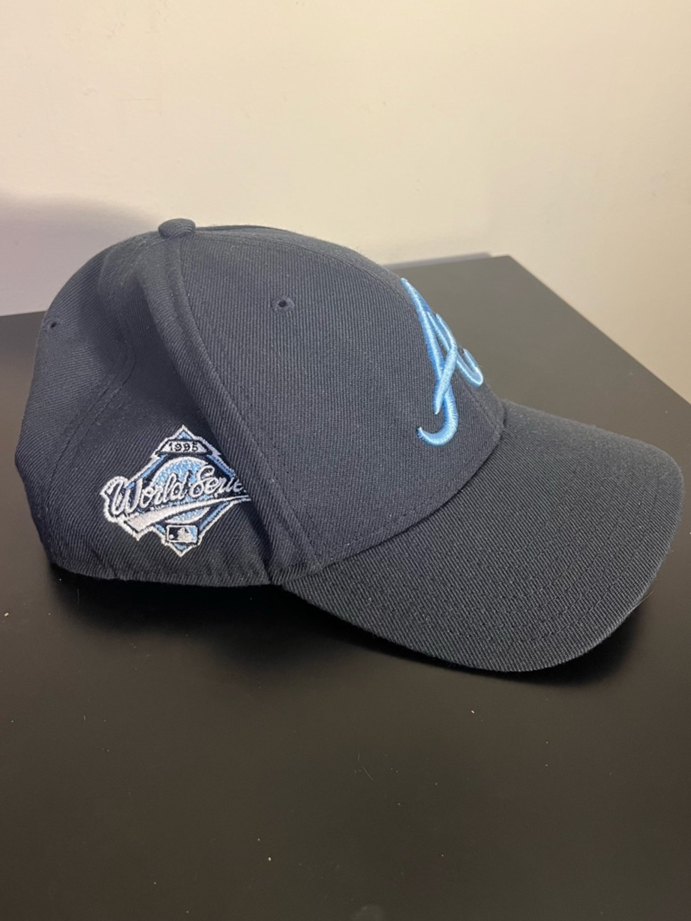 Atlanta Braves 1995 World Series Hat Cooperstown Adjustable Light Blue